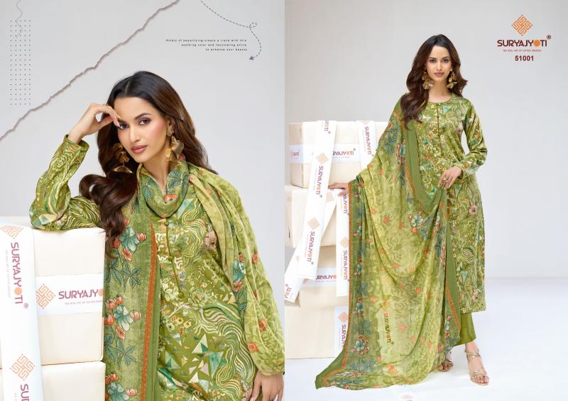 Suryajyoti naisha vol-51 cotton dress material wholesale  - wholesale export